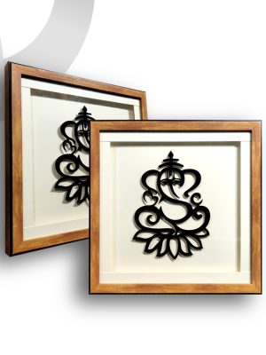 House Hold Frame Ganapathi 33cmx33cm